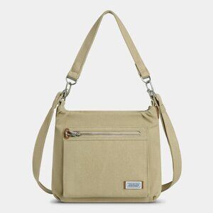 Travelon Heritage Hobo Anti-Theft Crossbody in Natural
